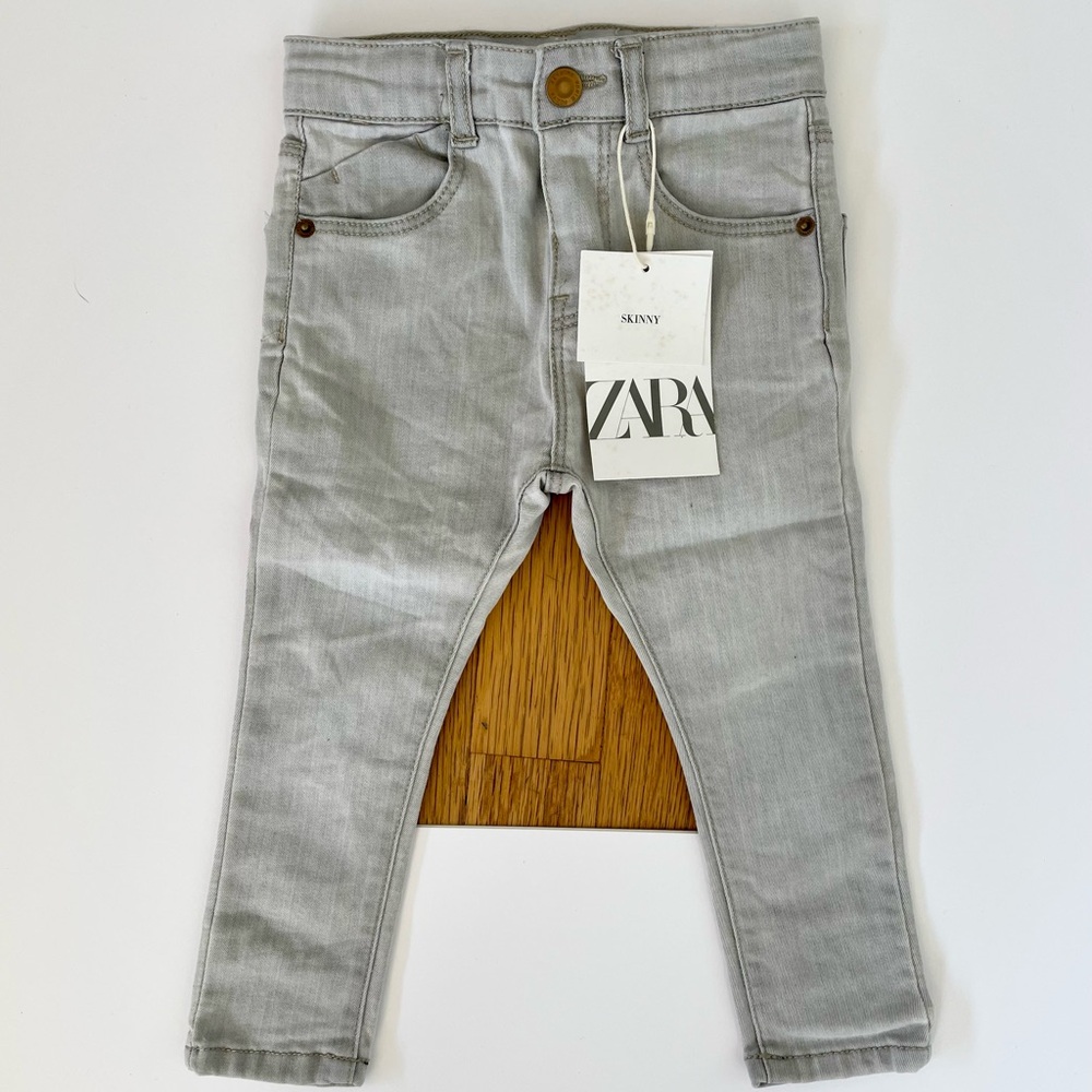 Toddler Zara skinny jeans, light grey